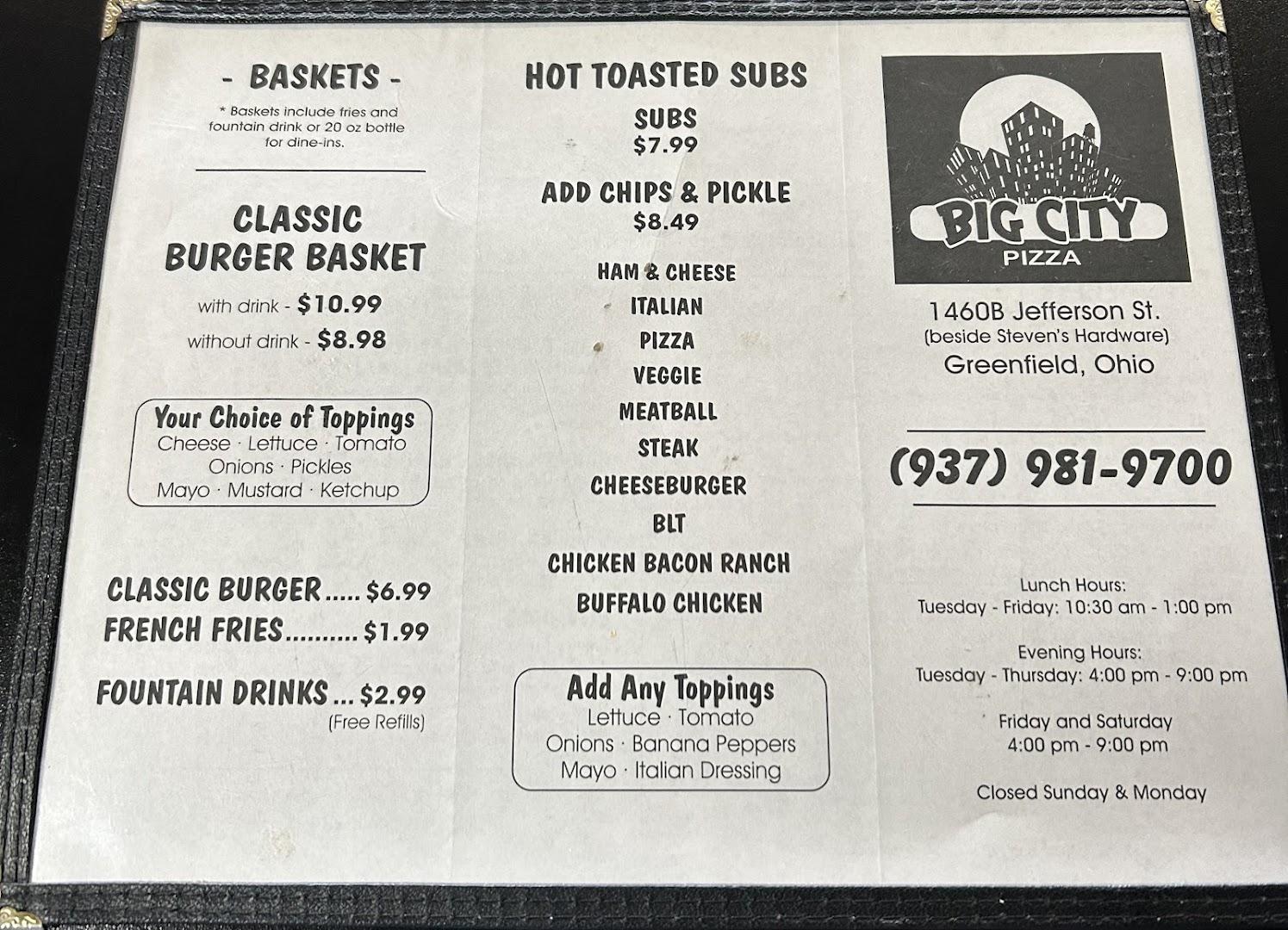 Big City Pizza